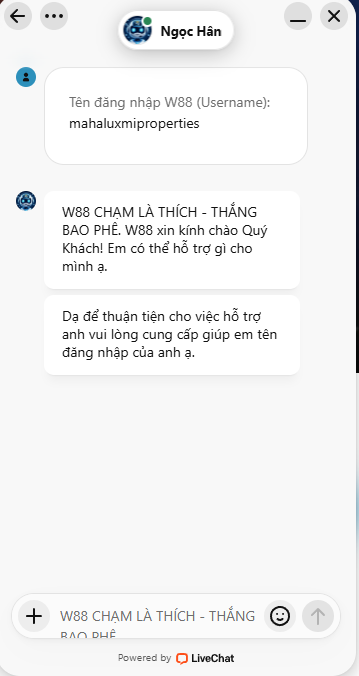 Phương thức liên hệ W88 đa dạng